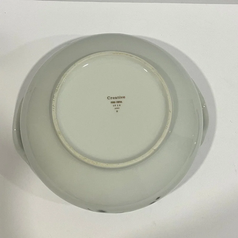 Creative Fine China Japan #1014 Covered Vegetable Tureen Serving Dish Starburst